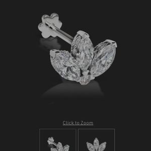 Maria Tash Diamond 3mm Lotus Threaded Stud